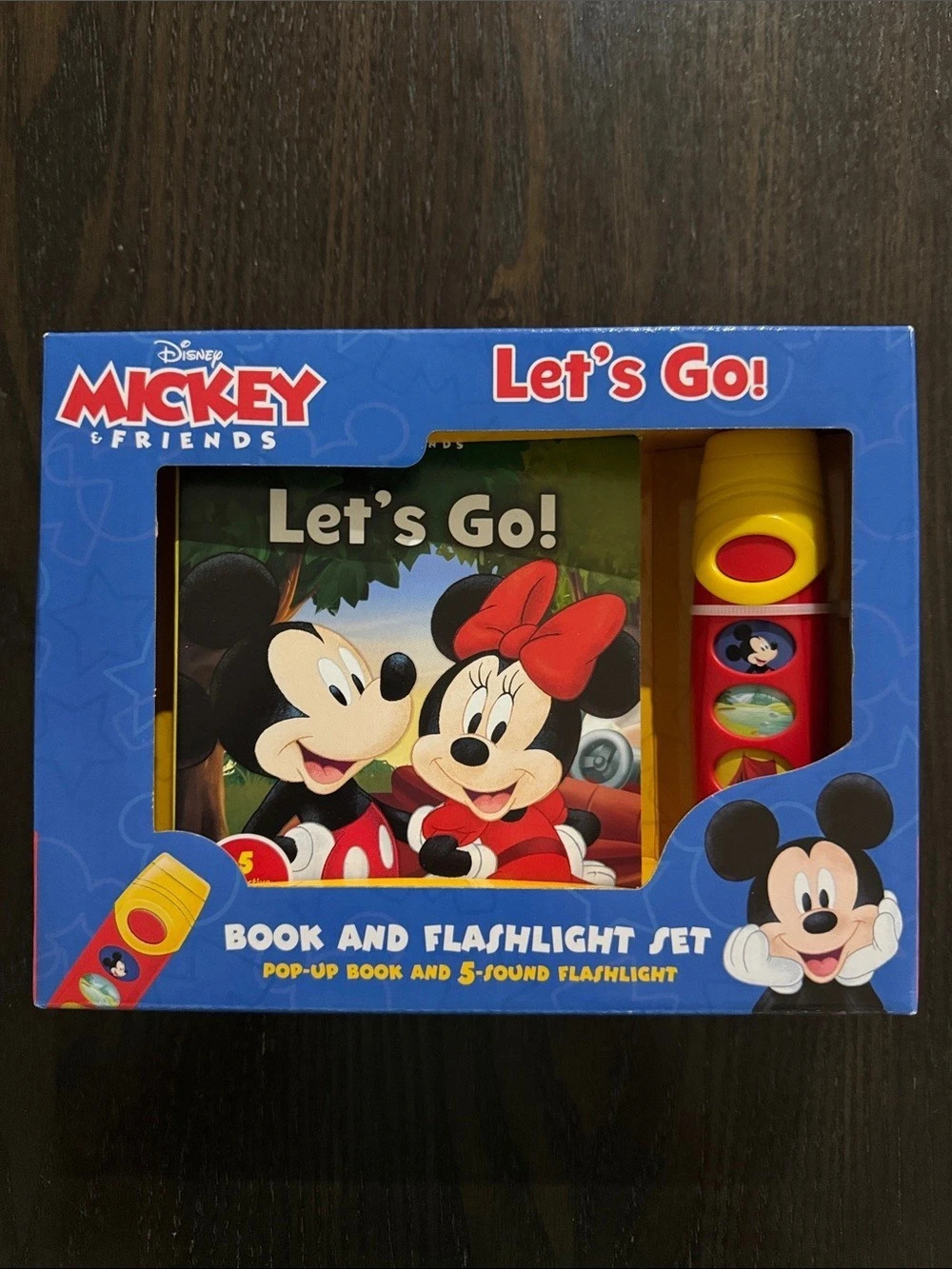Disney Mickey & Friends Let's Go! Book and Flashlight Set & Flashlight Set
